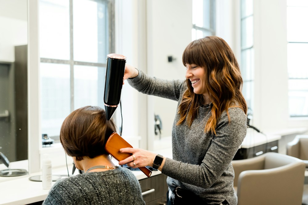 Editorial inspiration: hair being professionally styled